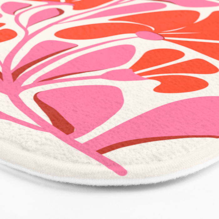 Love Is In The Air - Floral Illustration  Bath Mat Gallery Image 3