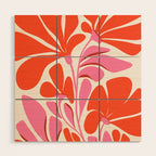 Love Is In The Air - Floral Illustration  Wood Wall Art Gallery Image 1
