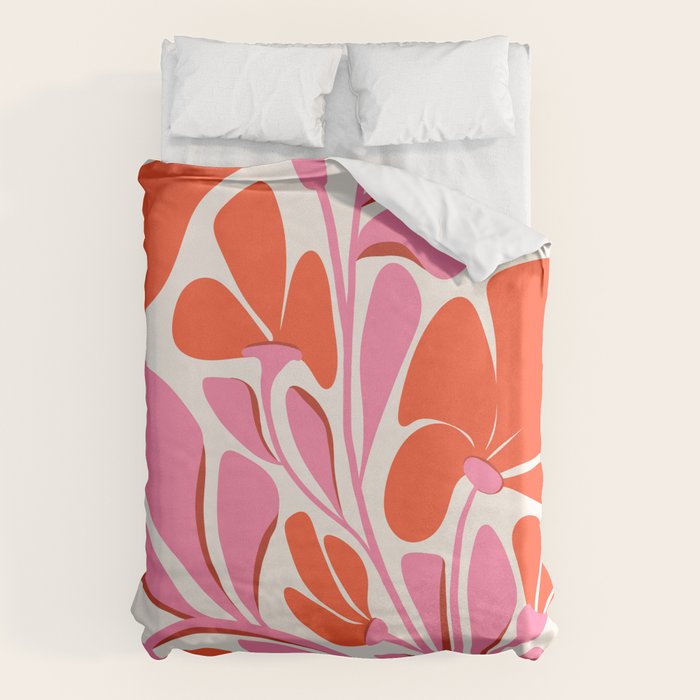 Love Is In The Air - Floral Illustration  Duvet Cover Gallery Image 6