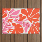 Love Is In The Air - Floral Illustration  Outdoor Rug Gallery Image 1