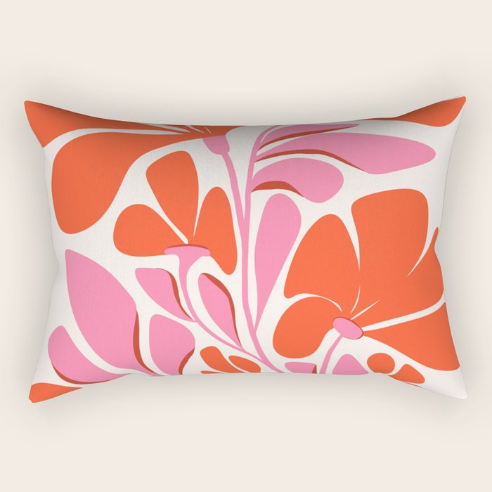 Love Is In The Air - Floral Illustration  Rectangular Pillow Gallery Image 2