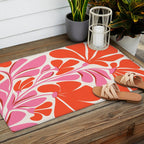 Love Is In The Air - Floral Illustration  Outdoor Rug Gallery Image 2
