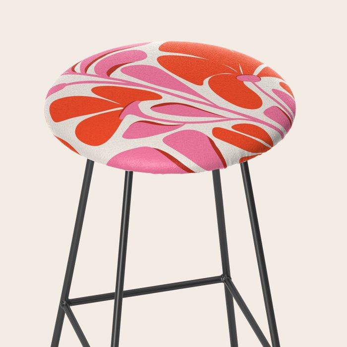 Love Is In The Air - Floral Illustration  Stool Gallery Image 2