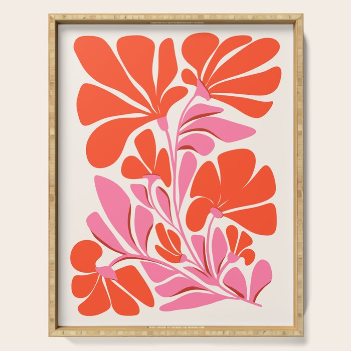 Love Is In The Air - Floral Illustration  Serving Tray Gallery Image 1