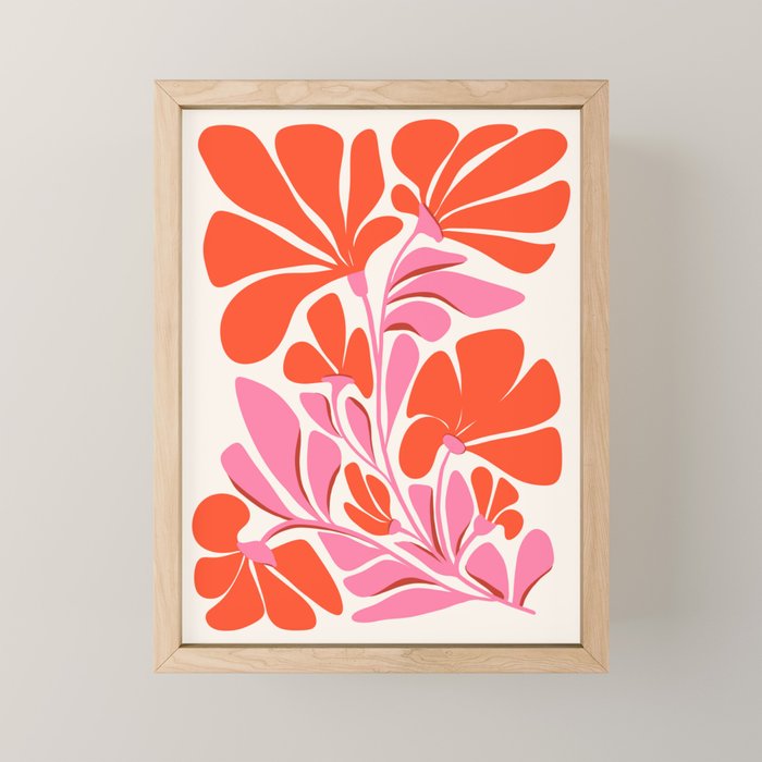 Love Is In The Air - Floral Illustration  Mini Art Print Gallery Image 1