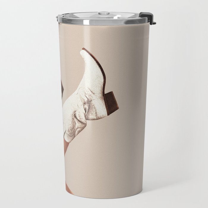 These Boots - Neutral II / Beige Travel Mug Gallery Image 2