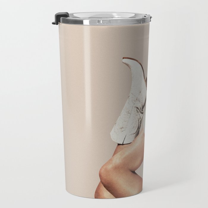 These Boots - Neutral II / Beige Travel Mug Gallery Image 3