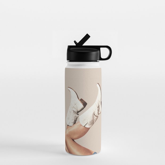 These Boots - Neutral II / Beige Water Bottle Gallery Image 1