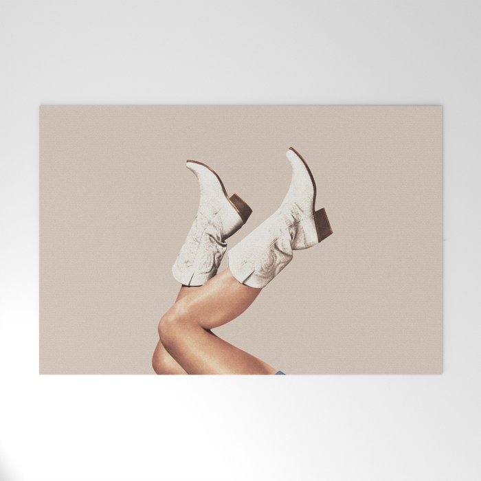 These Boots - Neutral II / Beige Welcome Mat Gallery Image 1