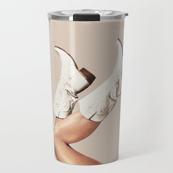 These Boots - Neutral II / Beige Travel Mug Gallery Image 1