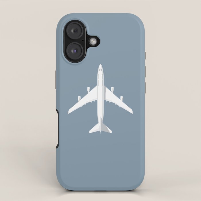 747-400 Jumbo Jet Airliner Aircraft - Slate iPhone Case