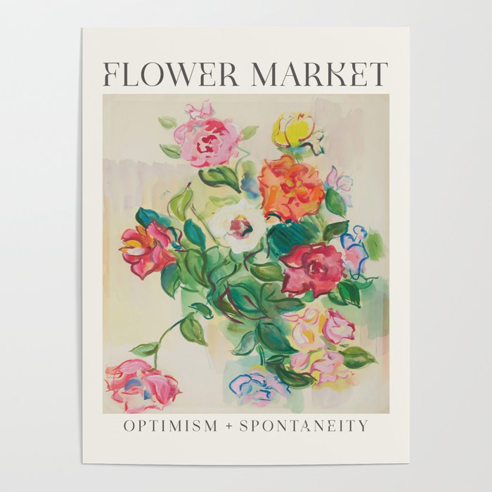 Flower Market Vintage Poster Gallery Image 4