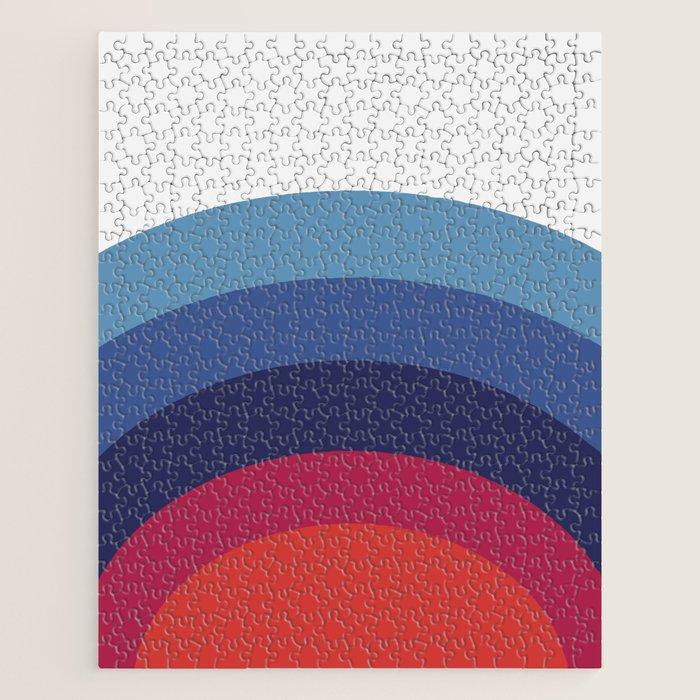 Retro Sunset Wave Vibes Jigsaw Puzzle Gallery Image 1