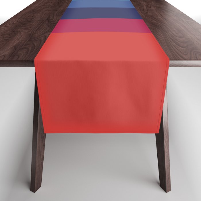 Retro Sunset Wave Vibes Table Runner Gallery Image 1