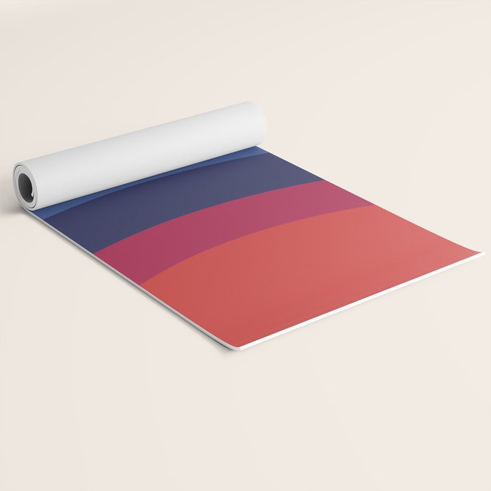 Retro Sunset Wave Vibes Yoga Mat Gallery Image 2
