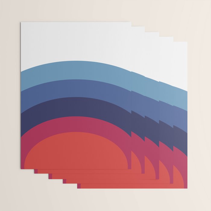 Retro Sunset Wave Vibes Wrapping Paper Gallery Image 3