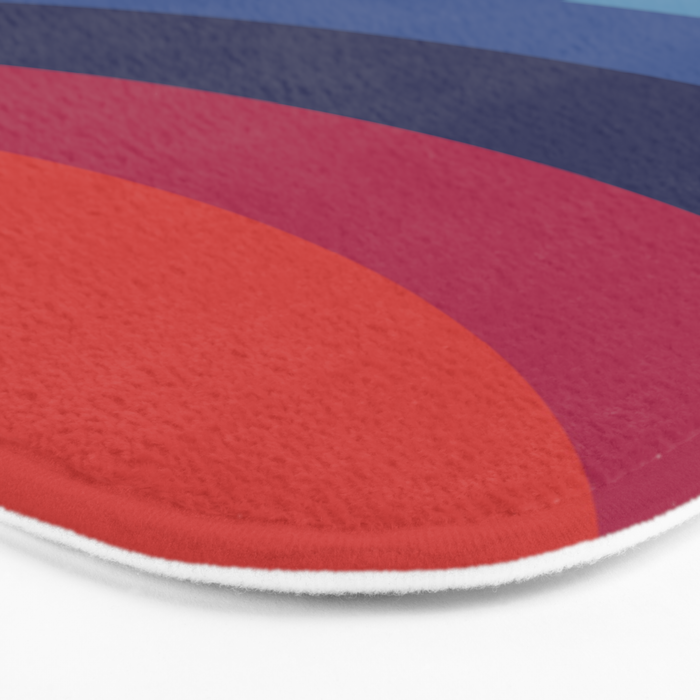 Retro Sunset Wave Vibes Bath Mat Gallery Image 3