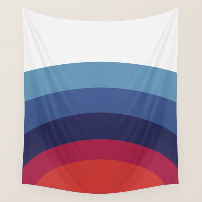 Retro Sunset Wave Vibes Wall Tapestry Gallery Image 4