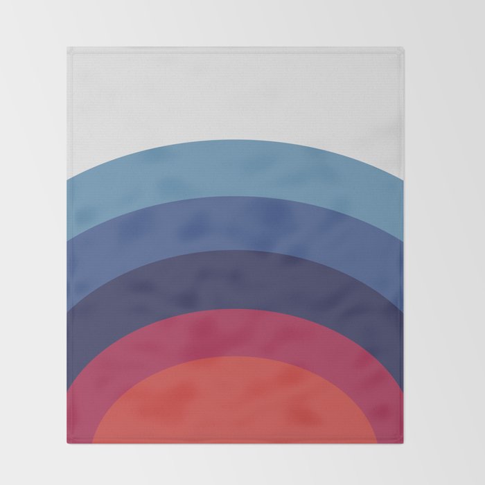 Retro Sunset Wave Vibes Throw Blanket Gallery Image 2