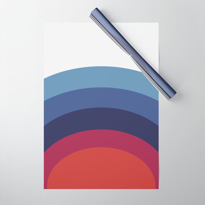 Retro Sunset Wave Vibes Wrapping Paper Gallery Image 1