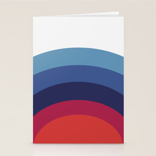 Retro Sunset Wave Vibes Stationery Card Gallery Image 2