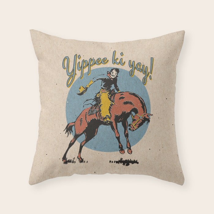 Yippee ki yay! Throw Pillow Gallery Image 6