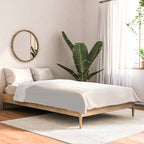 Pale Cream  Nearly White Plain Vanilla Solid  Comforter Gallery Image 2