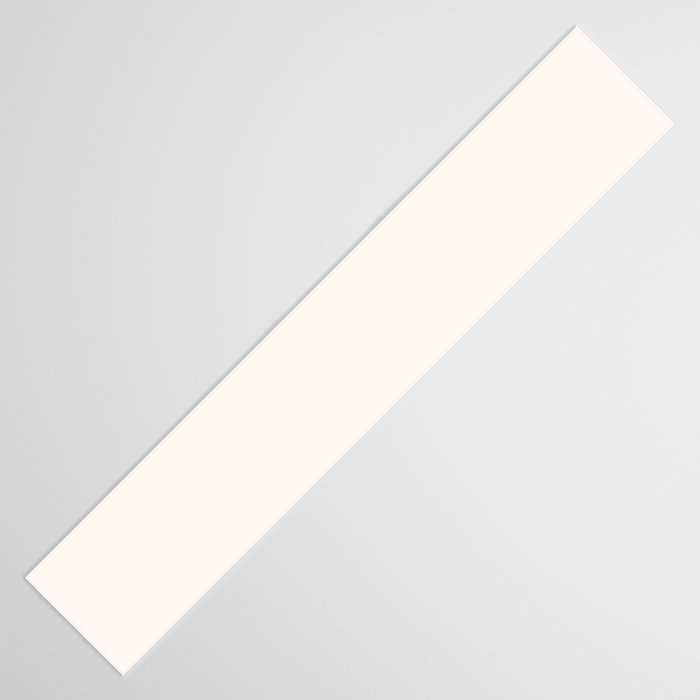 Pale Cream  Nearly White Plain Vanilla Solid  Table Runner Gallery Image 3