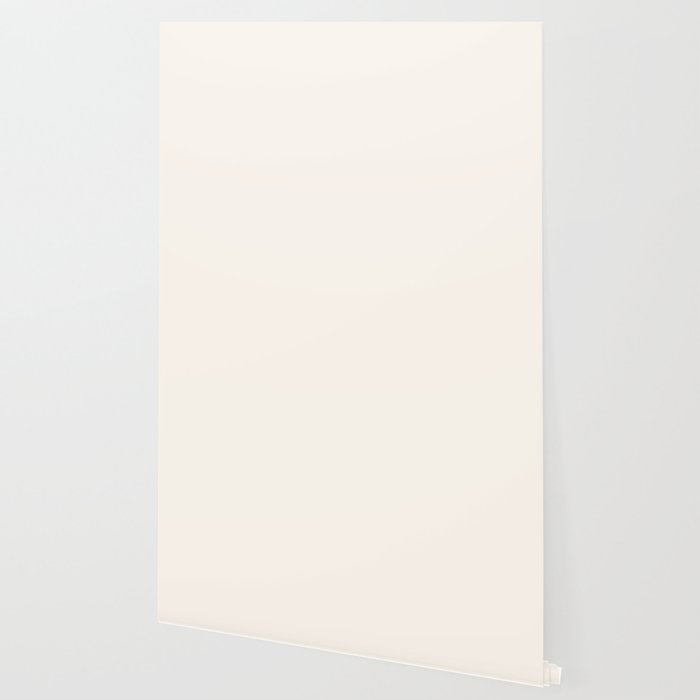 Pale Cream  Nearly White Plain Vanilla Solid  Wallpaper Gallery Image 2