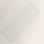 Pale Cream  Nearly White Plain Vanilla Solid  Yoga Mat Gallery Image 1
