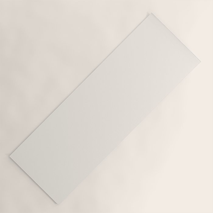 Pale Cream  Nearly White Plain Vanilla Solid  Yoga Mat Gallery Image 1
