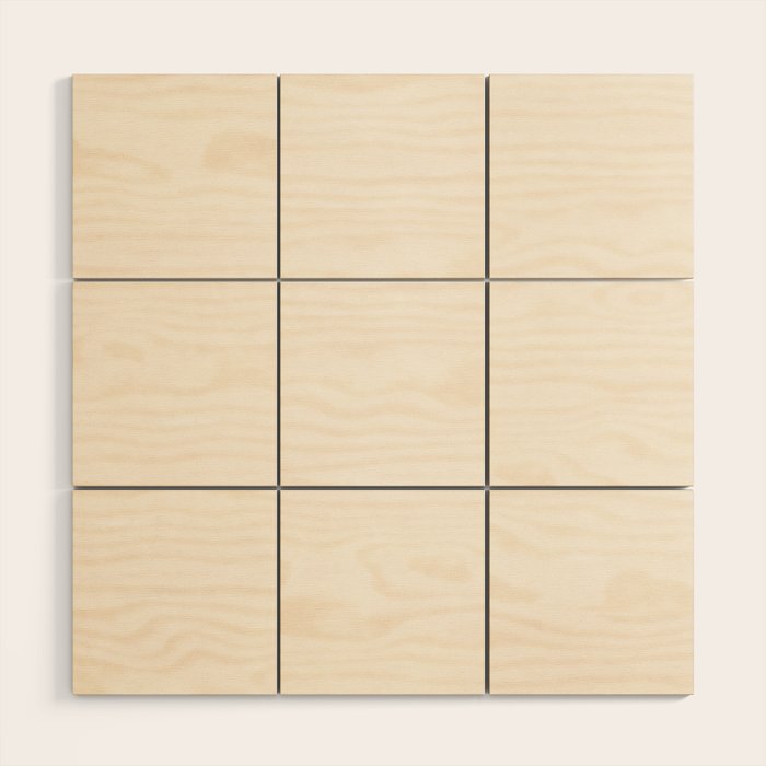 Pale Cream  Nearly White Plain Vanilla Solid  Wood Wall Art Gallery Image 1