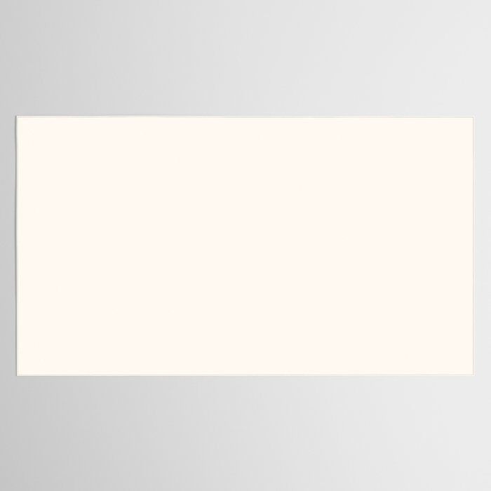 Pale Cream  Nearly White Plain Vanilla Solid  Tablecloth Gallery Image 2