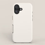 Pale Cream  Nearly White Plain Vanilla Solid  iPhone Case Gallery Image 1
