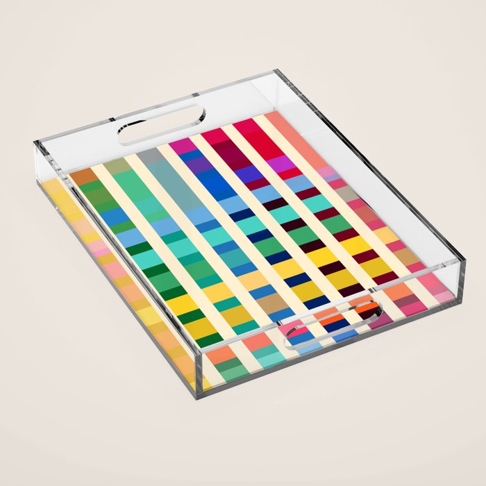 Futuristic Cyber Rainbow Crossing Acrylic Tray Gallery Image 1