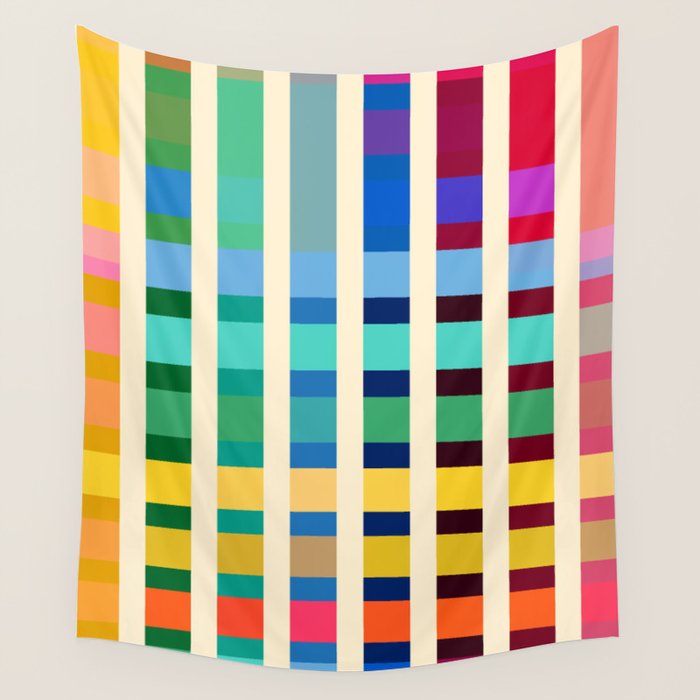 Futuristic Cyber Rainbow Crossing Wall Tapestry Gallery Image 1