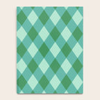 Christmas Diamond Plaid Green Pattern Notebook Gallery Image 4