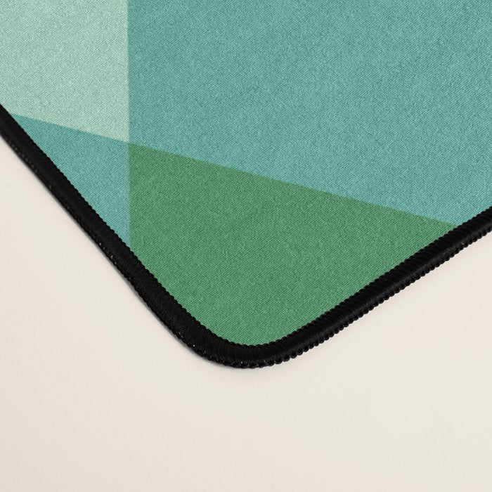 Christmas Diamond Plaid Green Pattern Desk Mat Gallery Image 4