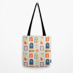 Vintage tropical summer patchwork art pattern Tote Bag Gallery Image 2
