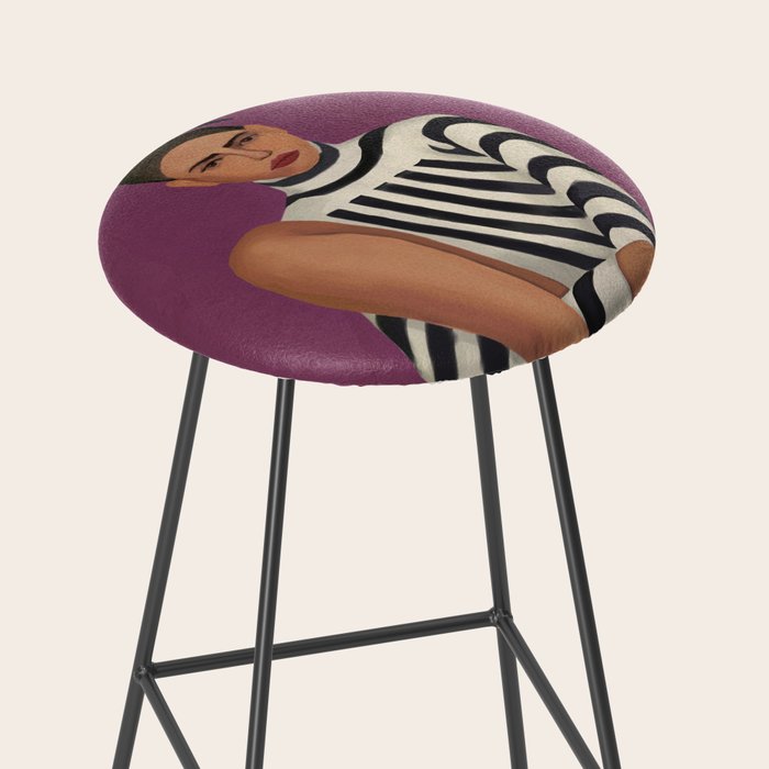 Stripes in Stillness Stool Gallery Image 2