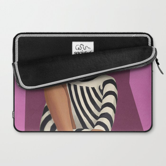 Stripes in Stillness Laptop Sleeve Gallery Image 2