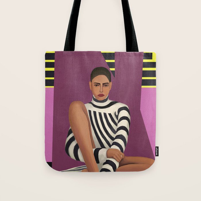 Stripes in Stillness Tote Bag Gallery Image 1