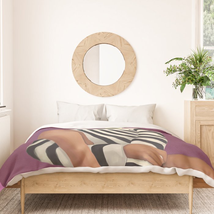 Stripes in Stillness Duvet Cover Gallery Image 3