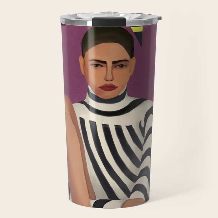 Stripes in Stillness Travel Mug Gallery Image 1