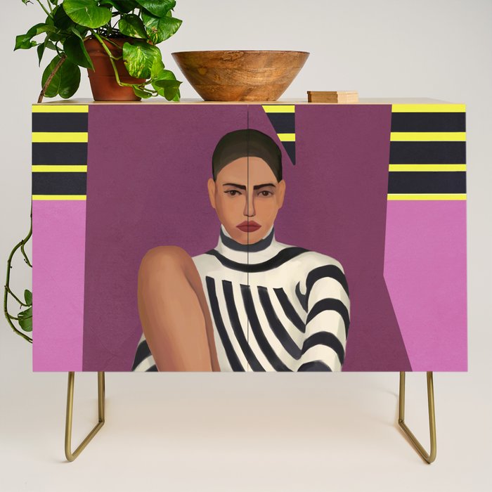 Stripes in Stillness Credenza Gallery Image 1
