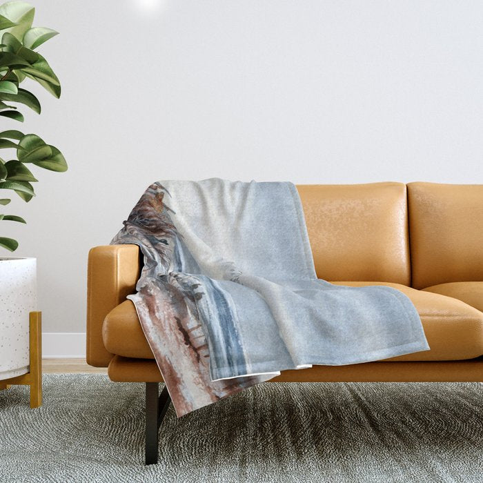 Duck Hunting For Canvasbacks Throw Blanket Gallery Image 1