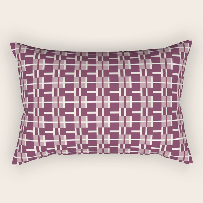 Vintage Geometric Harmony Rectangular Pillow Gallery Image 1