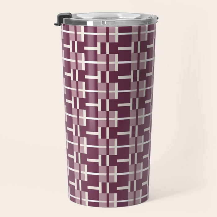 Vintage Geometric Harmony Travel Mug Gallery Image 3