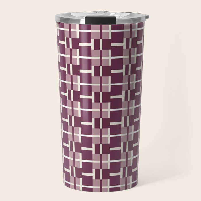Vintage Geometric Harmony Travel Mug Gallery Image 1