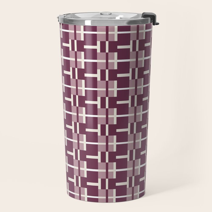 Vintage Geometric Harmony Travel Mug Gallery Image 2